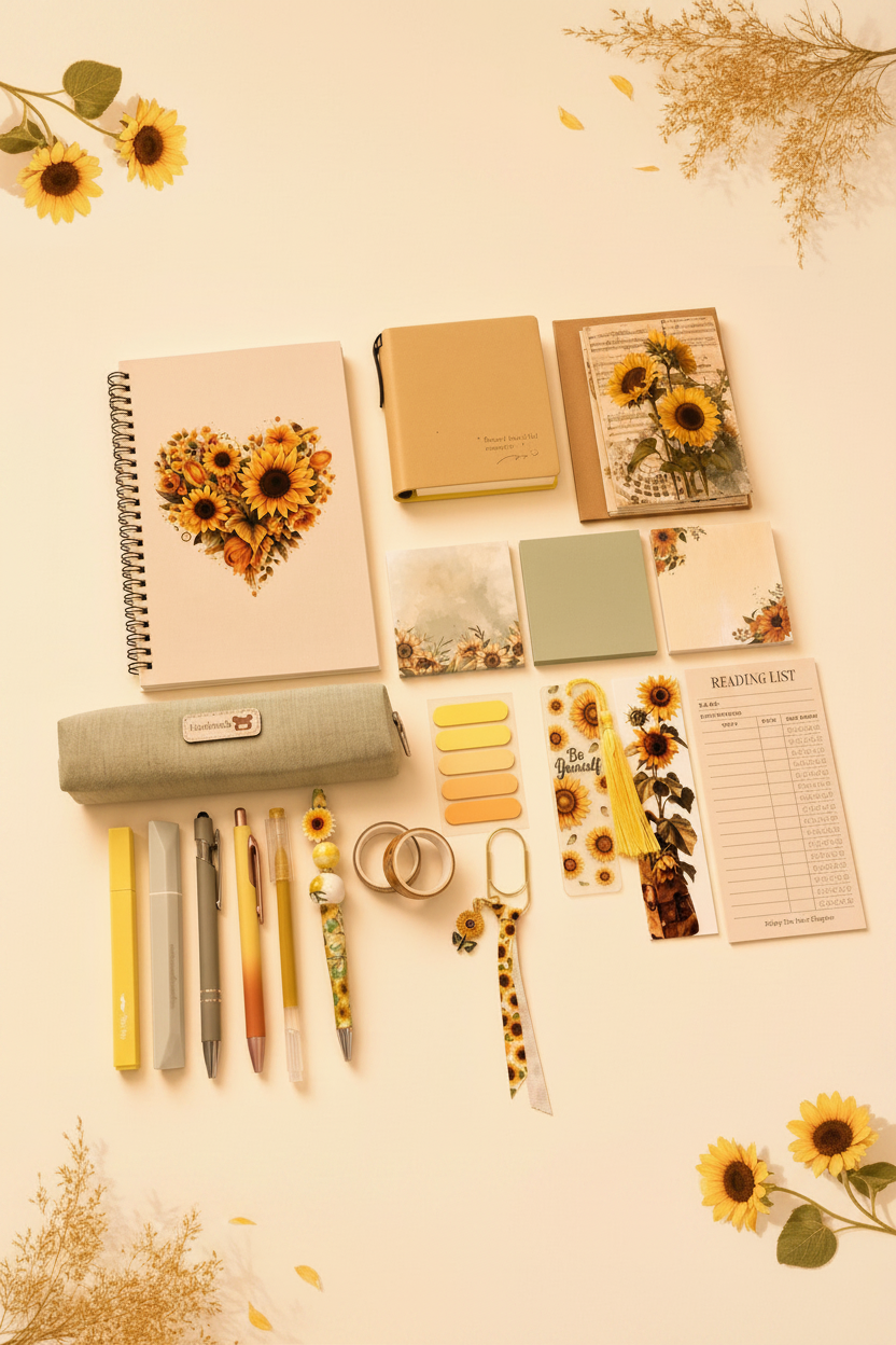 Sunflower Stationery Pinterest Image